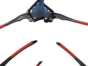 極美品 OAKLEY オークリー JAW BONE ジョウボーン サングラス 04-203 サイズ62○18 スポーツモデル ブラック レッド 廃番 中古 4b002225