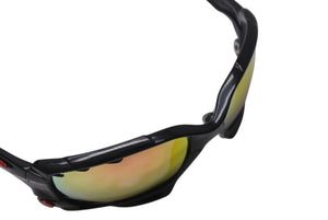 極美品 OAKLEY オークリー JAW BONE ジョウボーン サングラス 04-203 サイズ62○18 スポーツモデル ブラック レッド 廃番 中古 4b002225