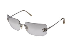 Load image into Gallery viewer, CHANEL シャネル リムレス サングラス 4017-D c.159/6I サイズ62□17 120 ココマーク ラインストーン グラデーション 美品 中古 4b002226