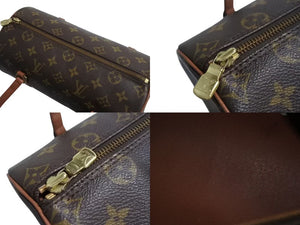 LOUIS VUITTON ルイヴィトン モノグラム パピヨン26 ハンドバッグ M51386 ブラウン ロゴ ゴールド金具 美品 中古 4b002228