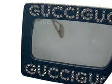 Load image into Gallery viewer, GUCCI グッチ サングラス GG0431S サイズ60□16 145 ブラック ゴールド ラインストーン メタル プラスチック 美品 中古 4b002231
