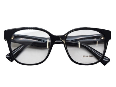 MIUMIU ミュウミュウ サングラス 54□19 145 ブラック サイドロゴ プラスチック 54□19 145 美品 中古 4b002232