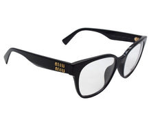 Load image into Gallery viewer, MIUMIU ミュウミュウ サングラス 54□19 145 ブラック サイドロゴ プラスチック 54□19 145 美品 中古 4b002232