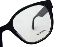 Load image into Gallery viewer, MIUMIU ミュウミュウ サングラス 54□19 145 ブラック サイドロゴ プラスチック 54□19 145 美品 中古 4b002232