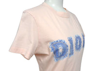 Load image into Gallery viewer, ChristianDior クリスチャンディオール 半袖Tシャツ 3P16155024 サイズ38 デニムロゴ プリント ピンク 美品 中古 4b002238
