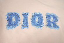 Load image into Gallery viewer, ChristianDior クリスチャンディオール 半袖Tシャツ 3P16155024 サイズ38 デニムロゴ プリント ピンク 美品 中古 4b002238