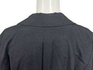 Christian Dior クリスチャンディオール アシンメトリーミディアムドレス 0150FW92 毛 キュプラ ブラック サイズ9 美品 中古 4b002239