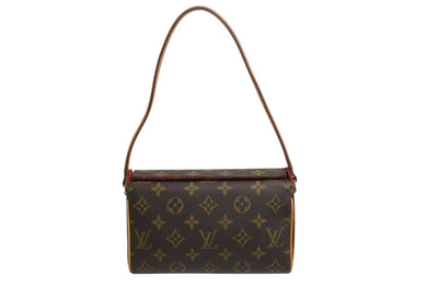 極美品 LOUIS VUITTON ルイヴィトン ハンドバッグ レシタル モノグラムキャンバス M51900 ゴールド金具 ブラウン 中古 4b002248