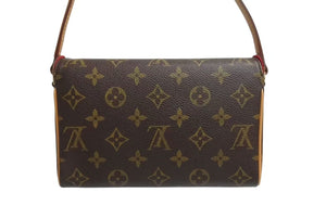 極美品 LOUIS VUITTON ルイヴィトン ハンドバッグ レシタル モノグラムキャンバス M51900 ゴールド金具 ブラウン 中古 4b002248