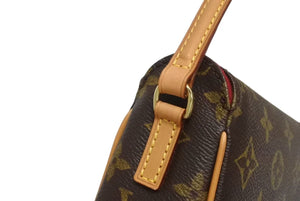 極美品 LOUIS VUITTON ルイヴィトン ハンドバッグ レシタル モノグラムキャンバス M51900 ゴールド金具 ブラウン 中古 4b002248