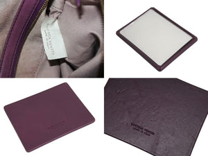 BOTTEGA VENETA ボッテガヴェネタ イントレチャート ホーボー ワンショルダーバッグ レザー パープル ゴールド金具 美品 中古 4b002249