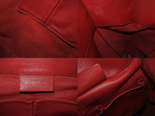 Load image into Gallery viewer, BALENCIAGA バレンシアガ ペーパー トートバッグ 338582 レザー レッド ゴールド金具 美品 中古 4b002255