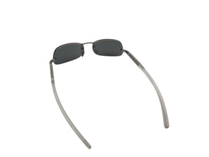 極美品 PRADA プラダ リムレス サングラス SPR 55A 2AC-5A1 クリア グレー プラスチック イタリア製 中古 4b002257