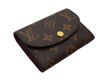 Load image into Gallery viewer, LOUIS VUITTON ルイヴィトン コインケース 二つ折り財布 ポルトモネ・ロザリ M41939 モノグラム フューシャ 美品 中古 4b002260