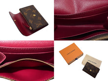Load image into Gallery viewer, LOUIS VUITTON ルイヴィトン コインケース 二つ折り財布 ポルトモネ・ロザリ M41939 モノグラム フューシャ 美品 中古 4b002260