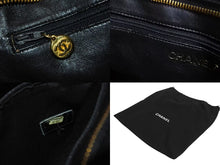 Load image into Gallery viewer, CHANEL シャネル 復刻トートバッグ ハンドバッグ ココマーク ロゴ 鞄 6番台 キャビアスキン ブラック ゴールド金具 美品 中古 4b002262