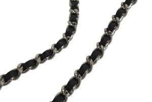 新品同様 CHANEL シャネル チェーンウォレット 長財布 AP0250 23番台 ココマーク キャビアスキン ブラック シルバー金具 中古 4b002263