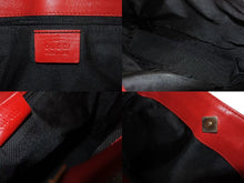 Load image into Gallery viewer, GUCCI グッチ ワンショルダーバッグ GG キャンバス 柄 001998 GG柄 ゴールド金具 ブラウン ベージュ レッド 美品 中古 4b002265