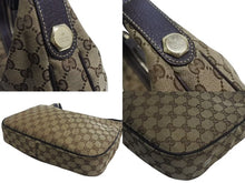 Load image into Gallery viewer, GUCCI グッチ ワンショルダー ハンドバック 153010 GGキャンバス GG柄ブラウン ベージュ ゴールド金具 美品 中古 4b002271