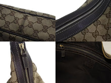 Load image into Gallery viewer, GUCCI グッチ ワンショルダー ハンドバック 153010 GGキャンバス GG柄ブラウン ベージュ ゴールド金具 美品 中古 4b002271
