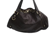 Load image into Gallery viewer, GUCCI グッチ アビー トートバッグ レザー 130736 ゴールド金具 グッチシマ 茶 ブラウン GG柄 美品 中古 4b002272