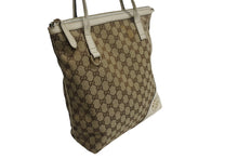 Load image into Gallery viewer, GUCCI グッチ ハンドバッグ 182492 ブラウン ベージュ GGスプリームキャンバス レザー 美品 中古 4b002273