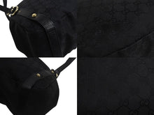Load image into Gallery viewer, GUCCI グッチ ハンドバッグ GGスプリームキャンバス 130736 GG柄 ブラック 黒 レザー ゴールド金具 美品 中古 4b002274
