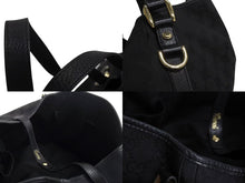 Load image into Gallery viewer, GUCCI グッチ ハンドバッグ GGスプリームキャンバス 130736 GG柄 ブラック 黒 レザー ゴールド金具 美品 中古 4b002274