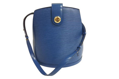 LOUIS VUITTON ルイヴィトン クリュニー ショルダーバッグ M52255 エピ レザー ブルー ゴールド金具 美品 中古 4b002275