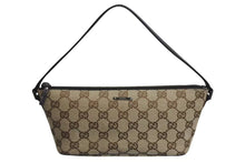 Load image into Gallery viewer, GUCCI グッチ ハンドバッグ 07198 ブラウン ベージュ GGスプリームキャンバス レザー シルバー金具 美品 中古 4b002278