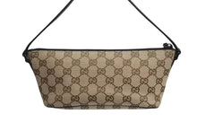 Load image into Gallery viewer, GUCCI グッチ ハンドバッグ 07198 ブラウン ベージュ GGスプリームキャンバス レザー シルバー金具 美品 中古 4b002278