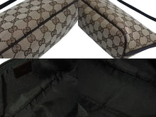 Load image into Gallery viewer, GUCCI グッチ ハンドバッグ 07198 ブラウン ベージュ GGスプリームキャンバス レザー シルバー金具 美品 中古 4b002278