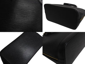 LOUIS VUITTON ルイヴィトン アルマPM ハンドバッグ M52142 エピ レザー ブラック ゴールド金具 美品 中古 4b002279