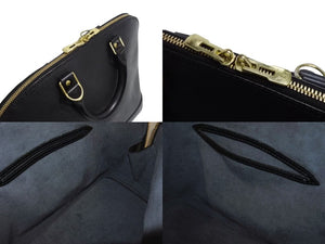 LOUIS VUITTON ルイヴィトン アルマPM ハンドバッグ M52142 エピ レザー ブラック ゴールド金具 美品 中古 4b002279