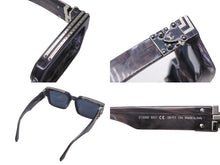 Load image into Gallery viewer, LOUIS VUITTON ルイヴィトン 1.1 ミリオネア サングラス Z1326E 8G7 サイズ58□17 145 ネイビー グレー マーブル 美品 中古 4b002281