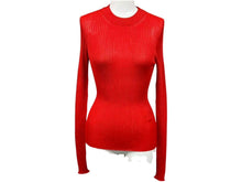 Load image into Gallery viewer, 極美品 GIANNI VERSACE ジャンニ ヴェルサーチ レーヨン カットソー レッド メデューサロゴ サイズ36 中古 4b002282