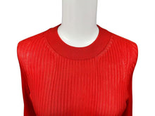 Load image into Gallery viewer, 極美品 GIANNI VERSACE ジャンニ ヴェルサーチ レーヨン カットソー レッド メデューサロゴ サイズ36 中古 4b002282