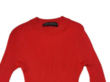 Load image into Gallery viewer, 極美品 GIANNI VERSACE ジャンニ ヴェルサーチ レーヨン カットソー レッド メデューサロゴ サイズ36 中古 4b002282