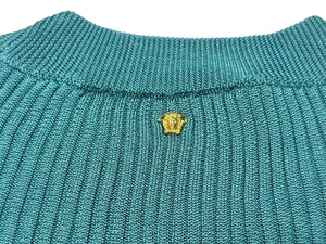 極美品 GIANNI VERSACE ジャンニ ヴェルサーチ レーヨンカットソー グリーン サイズ36 中古 4b002286 