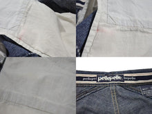 Load image into Gallery viewer, PellePelle ペレペレ パッチワーク デニム ハーフパンツ サイズ32 コットン ネイビー 美品 中古 4b002287