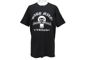 CHROME HEARTS クロムハーツ × A Bathhing Ape エイプ コラボ プリント Tシャツ サイズS ブラック 美品 中古 4b002289 