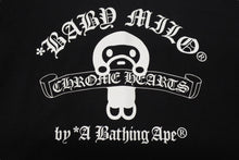 画像をギャラリービューアに読み込む, CHROME HEARTS クロムハーツ × A Bathhing Ape エイプ コラボ プリント Tシャツ サイズS ブラック 美品 中古 4b002289 
