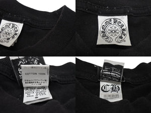 CHROME HEARTS クロムハーツ × A Bathhing Ape エイプ コラボ プリント Tシャツ サイズS ブラック 美品 中古 4b002289 