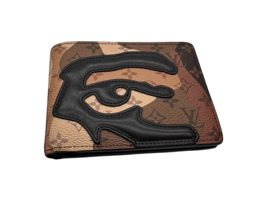 LOUIS VUITTON ルイヴィトン モノグラム ポルトフォイユ ミュルティプル 二つ折り財布 M82573 ブラウン 美品 中古 4b002291