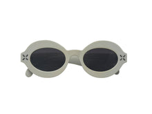 Load image into Gallery viewer, ALAIA アライア オーバル サングラス ホワイト プラスチック アイウェア 小物 49☐22-140 AA0059S シルバー金具 美品 中古 4b002292