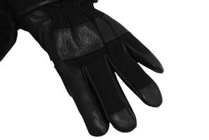 未使用 CHROME HEARTS クロムハーツ レザーグローブ サイズL CHプラスパッチ クロスボールボタン 6パッチ シルバー925 中古 4b002296 