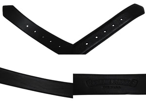 未使用 CHROME HEARTS クロムハーツ 3ピース ローラーベルト サイズ38 レザー シルバ−925 ブラック 中古 4b002297 