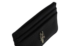 画像をギャラリービューアに読み込む, 未使用 CHROME HEARTS クロムハーツ DOUBLE SIDE ダブルサイド レザーカードケース ダガー装飾 レザー シルバー925 中古 4b002298 