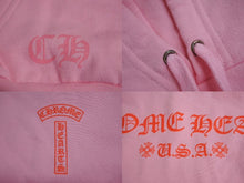 Load image into Gallery viewer, 新品未使用 CHROME HEARTS クロムハーツ プルオーバー パーカー フーディー サイズM CHプラス アーチロゴ プリント シルバー925 中古 4b002300