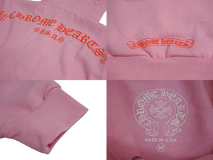 新品未使用 CHROME HEARTS クロムハーツ プルオーバー パーカー フーディー サイズM CHプラス アーチロゴ プリント シルバー925 中古 4b002300
